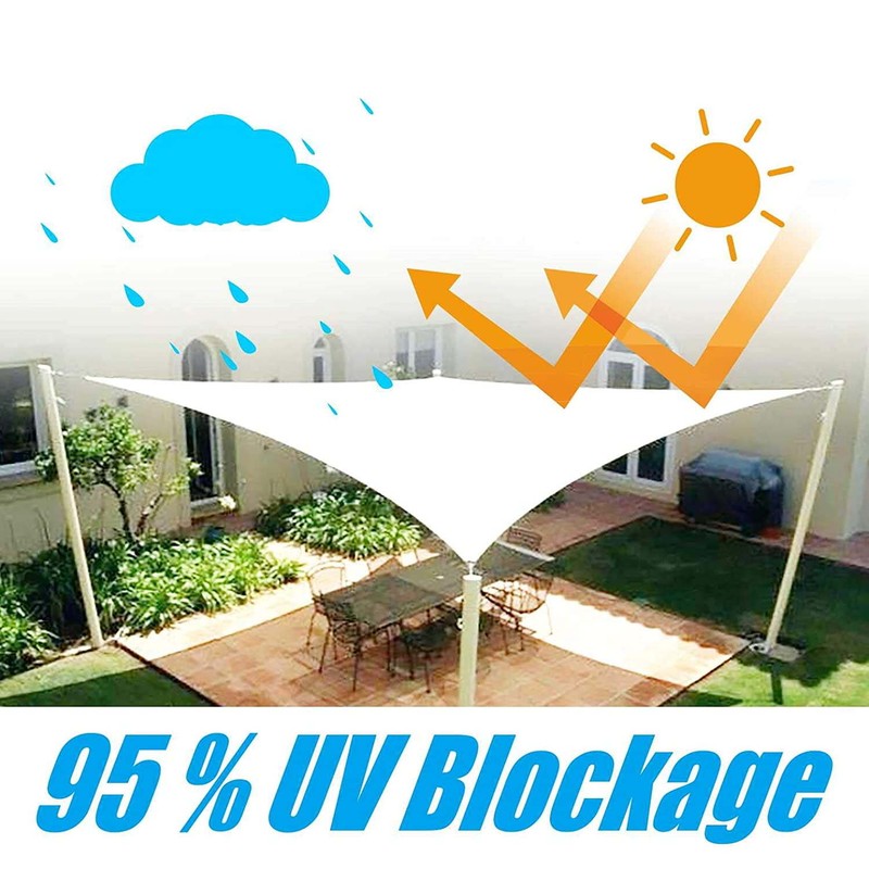 ColourTree Waterproof Rectangle Sun Shade Sail Canopy Fabric Outdoor Patio gallery