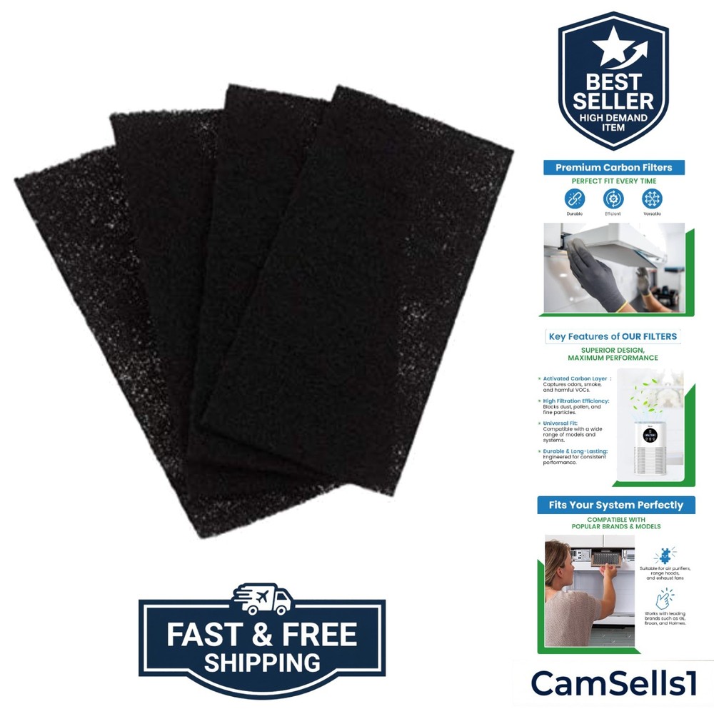 Carbon Replacement Filter Compatible with HAPF60, , , , , , – 6” x 9.25” x 0....