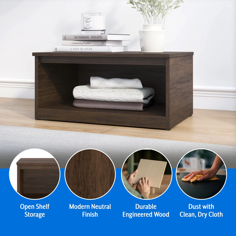 Ardent Open Shelf Modular Storage System, Walnut gallery