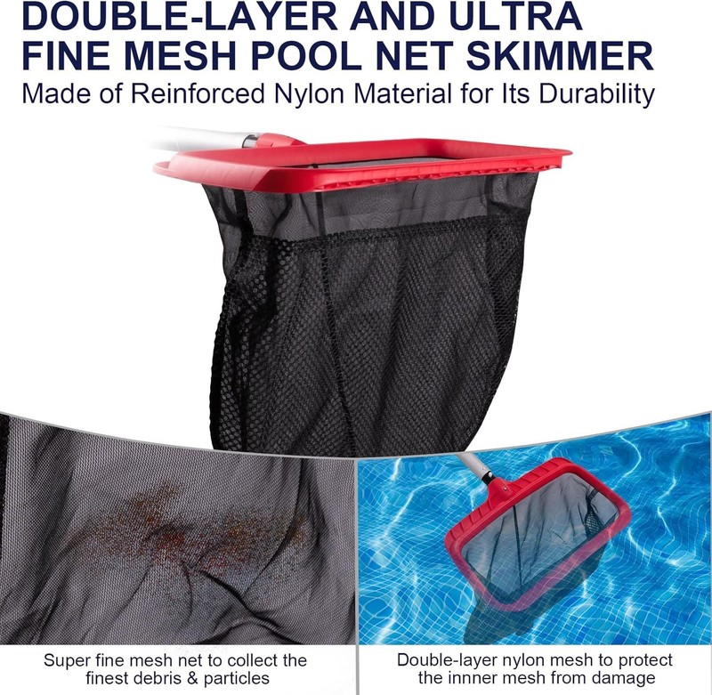 Reinforced Frame Pool Leaf Net with Grid Structure gallery