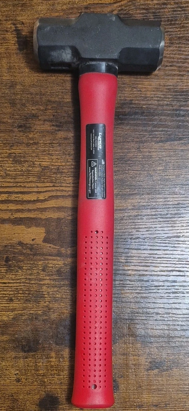 Lynco Products Mighty Maxx Sledge Hammer 3lb 14in Rubber Handle Red/Black gallery
