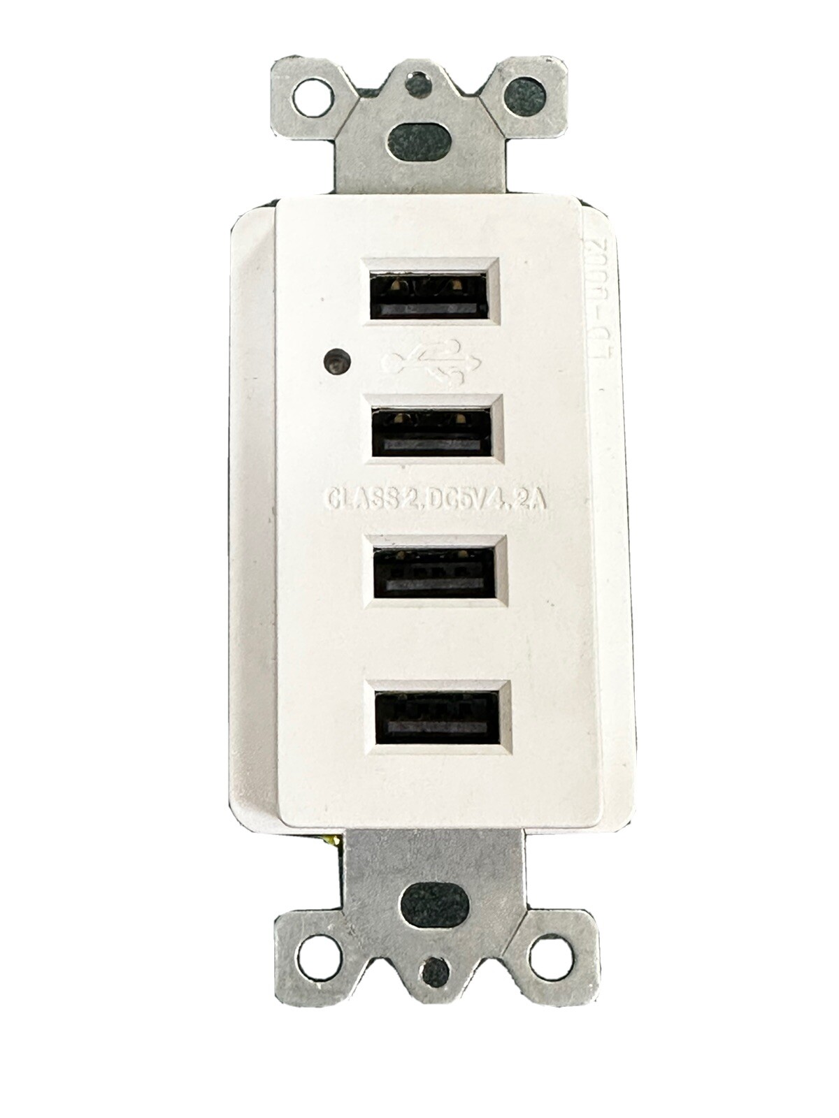 2 Pack USB Receptacle White 4 Port Bulk Available FREE SHIPPING gallery