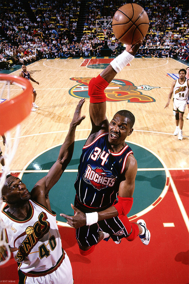 Hakeem Olajuwon Houston Rockets Basketball Player Wall Art Home - POSTER 20"x30" gallery