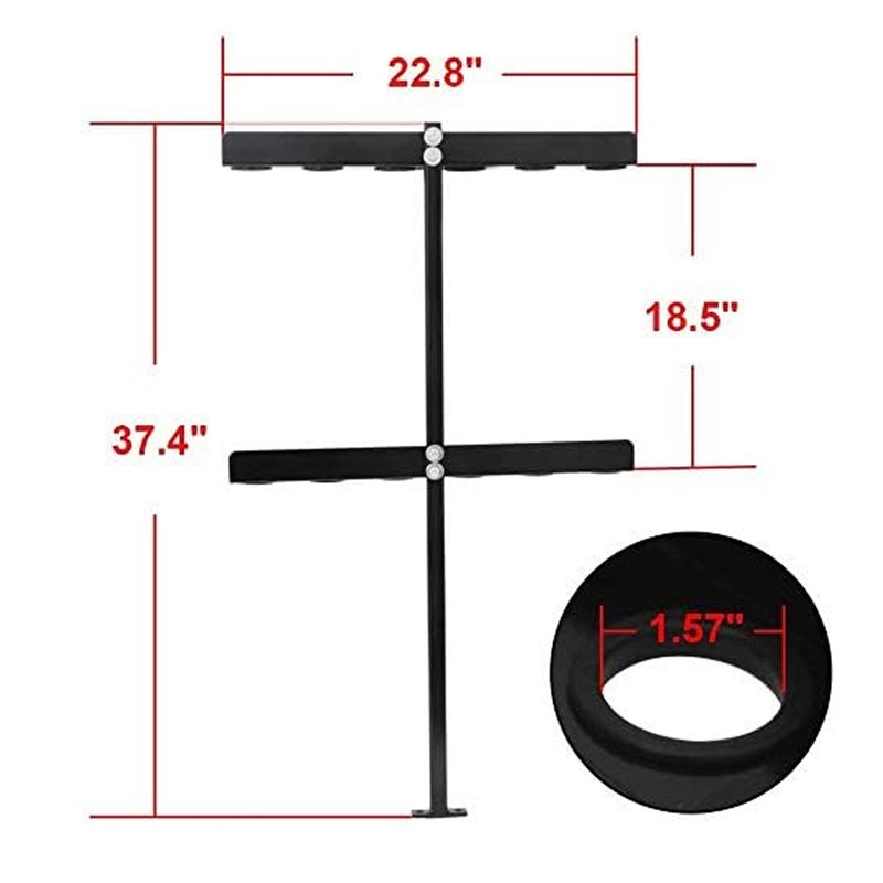 3 Place Lockable Weedeater Trimmer Rack & 6 Holes Tool Rack for Trailer Truck gallery