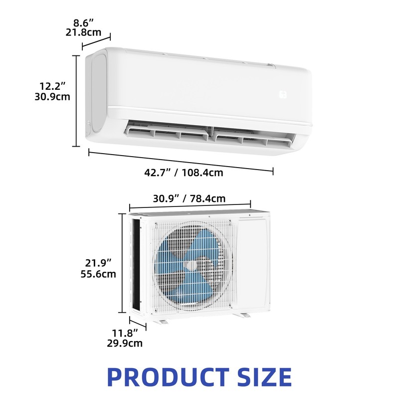 24000 BTU Mini Split Air Conditioner & Heat Pump 220V Covers 1500 Sq. Ft gallery