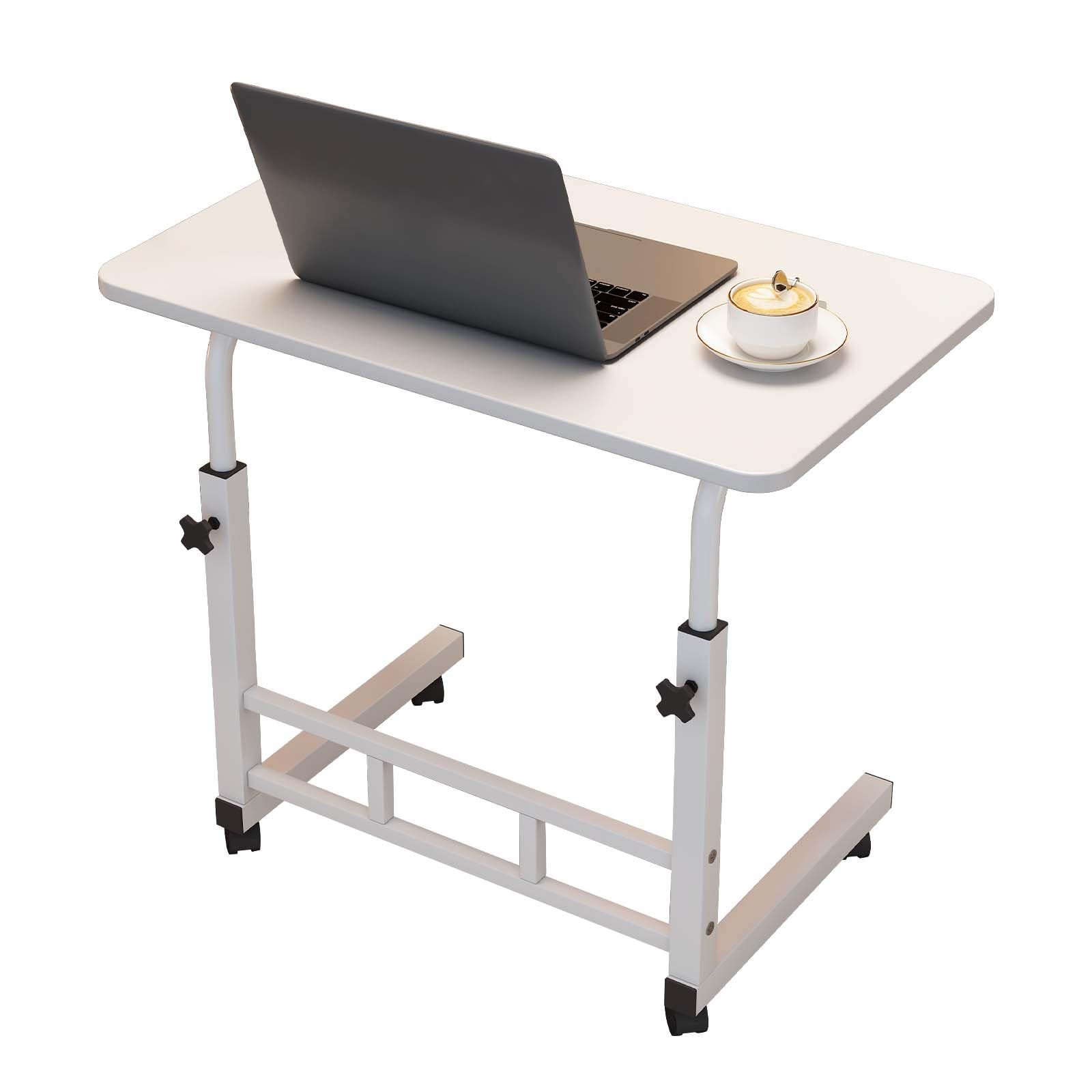 Mobile Standing Desk Adjustable Height for Laptop Small Rolling & Portable Desk gallery