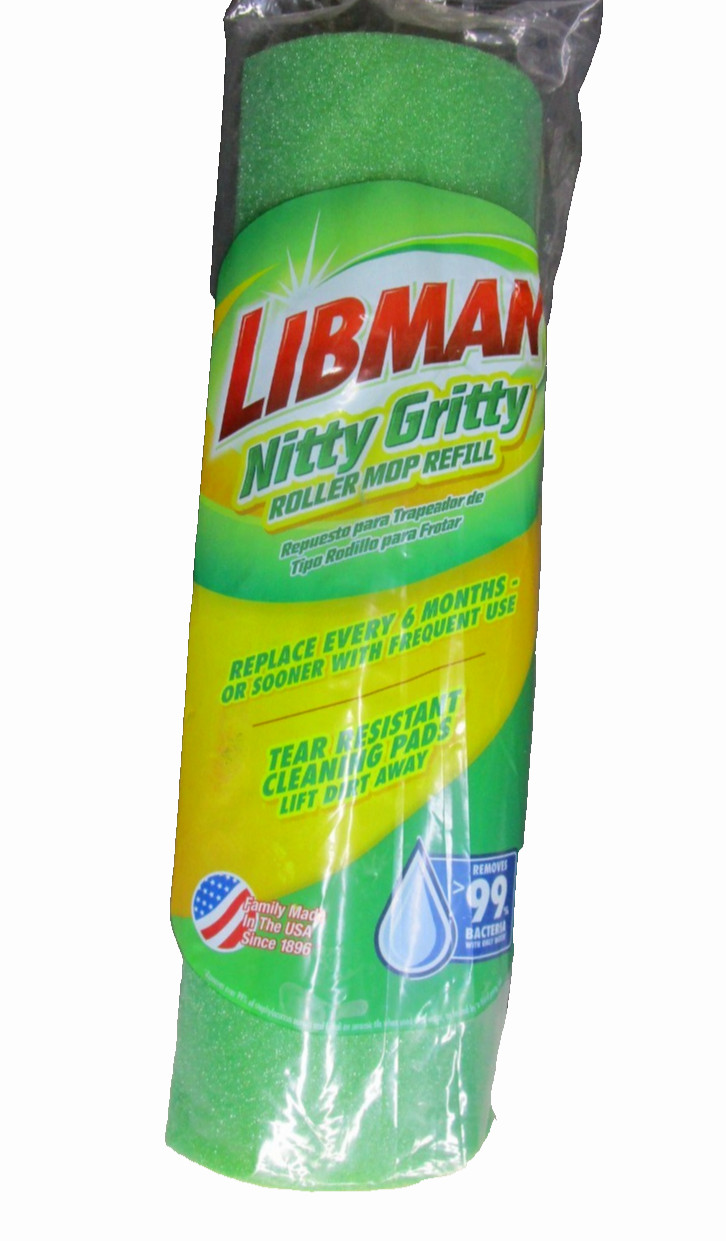 NEW~Libman Nitty Gritty Roller Green Mop Refill Replacement Head gallery