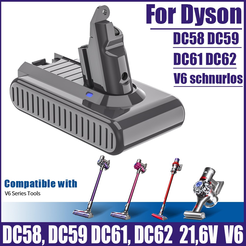 For Dyson V8 V6 Battery HEPA Absolute Animal Motorhead Pro 9500mAh Battery gallery