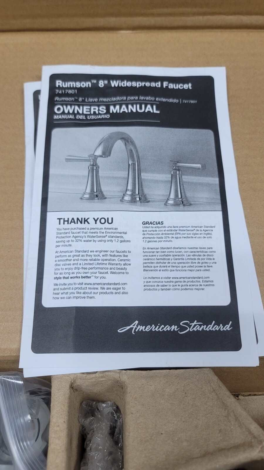 American Standard Rumson 8" Wide-Spread 2-Handle Bathroom Faucet - Chrome gallery