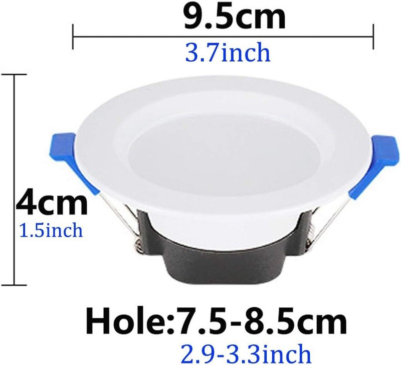 4-20PCS 7W LED Ceiling Light Dimmable Downlight Panel Light Spotlight 85-265V US gallery
