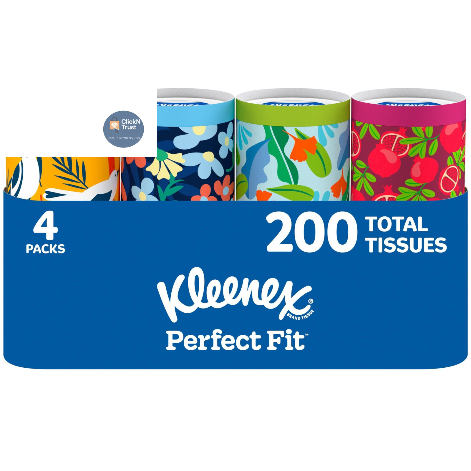 Kleenex Perfect Fit Facial Tissues, 4 Cannisters, 50 4 Count (Pack of 1), 0 gallery