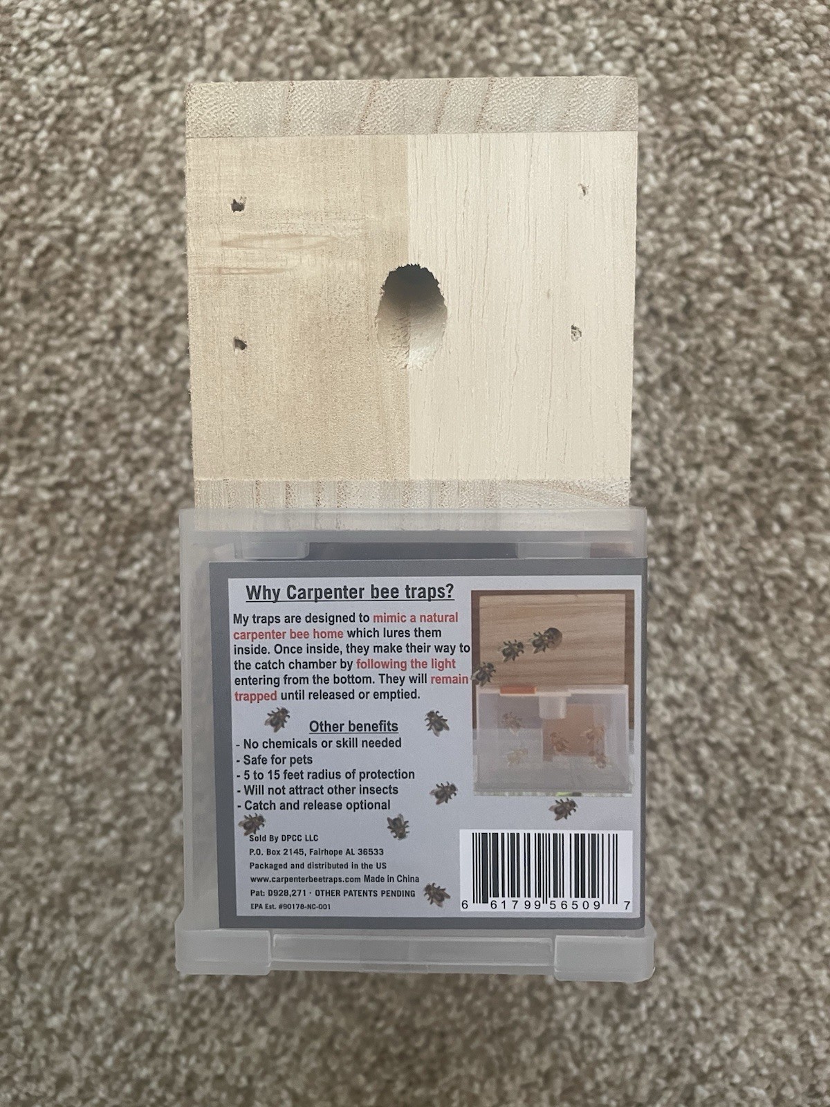 Bees 'N Things Outdoor Hanging Carpenter Bee Trap Free Shipping Brand New gallery