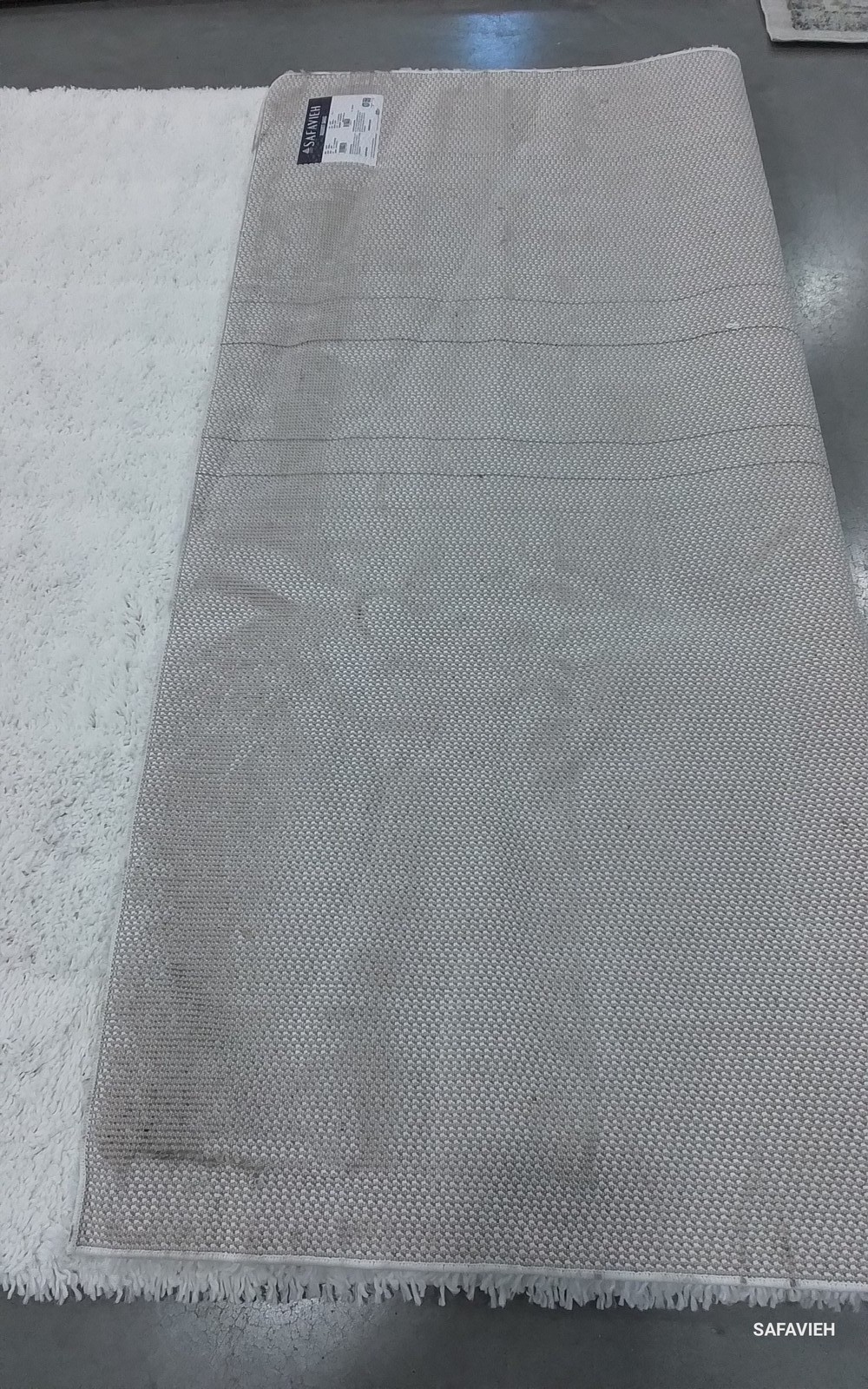 WHITE 6'-7" x 9'-0" Back Stain Rug, Reduced Price 1172798280 AUG200A-6 gallery