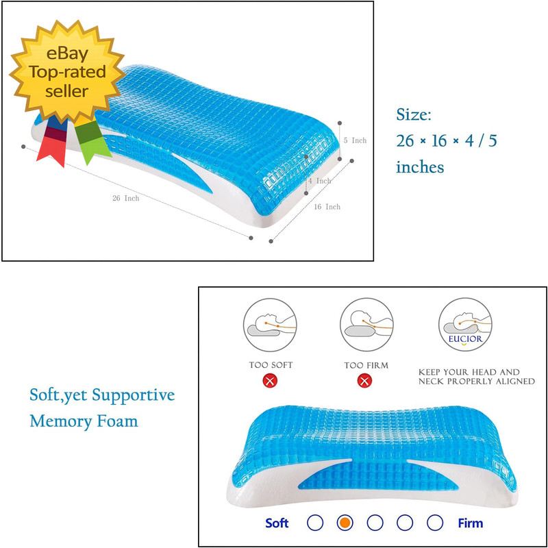 Cooling Gel Pillow,Memory Foam Cooling Gel Pillow,Cooling Orthopedic Memory Foam gallery