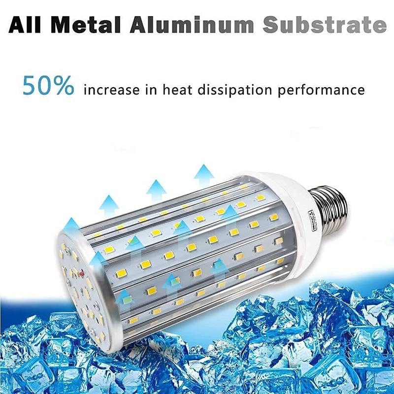 60W LED Corn Light Bulb Lamp, 6000LM E26/E27 6000K 85V~265V Super Bright Ligh... gallery