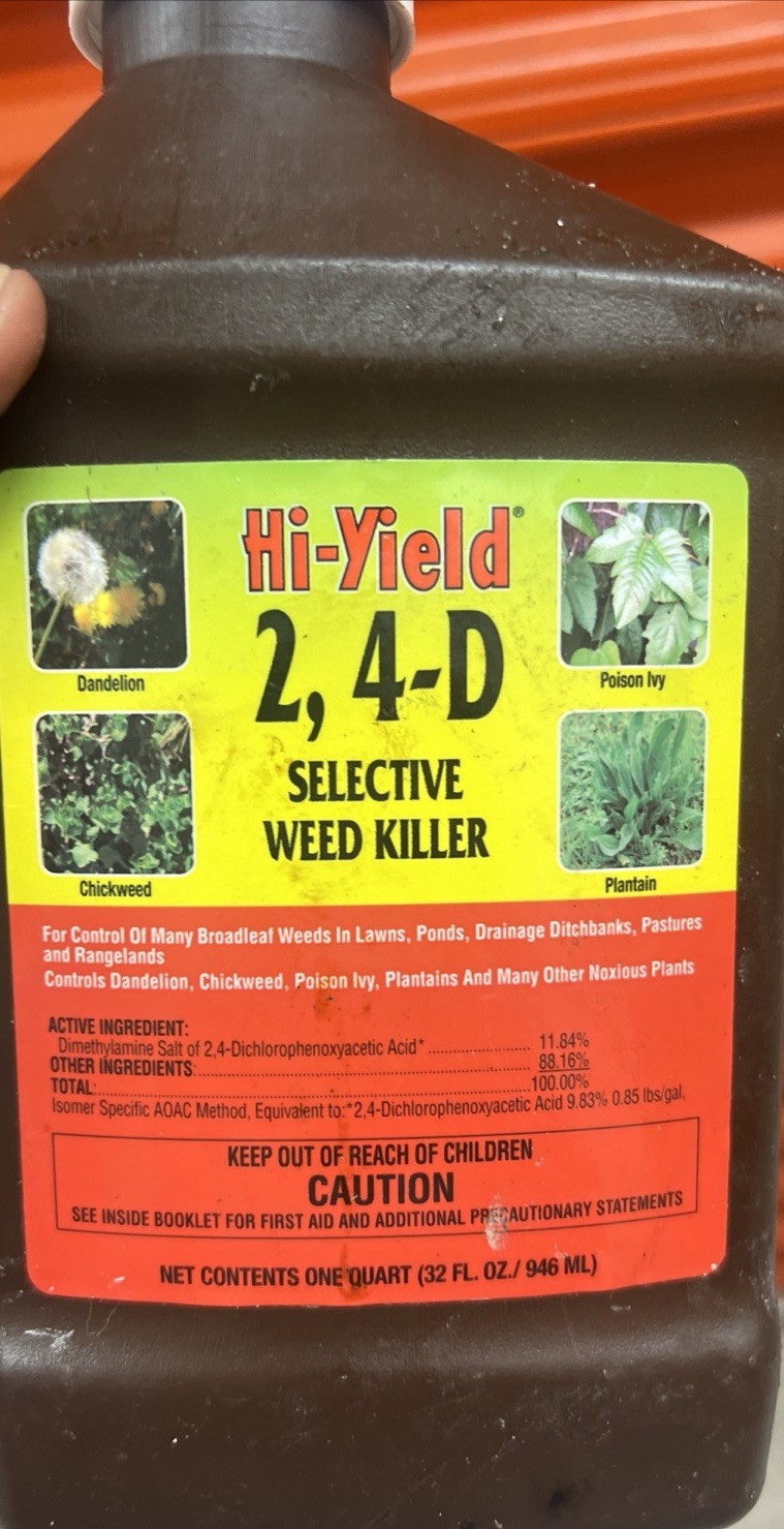 Hi-Yield Weed Killer Concentrate 2, 4-D 32 oz Post Emergent Weeds in Spring gallery