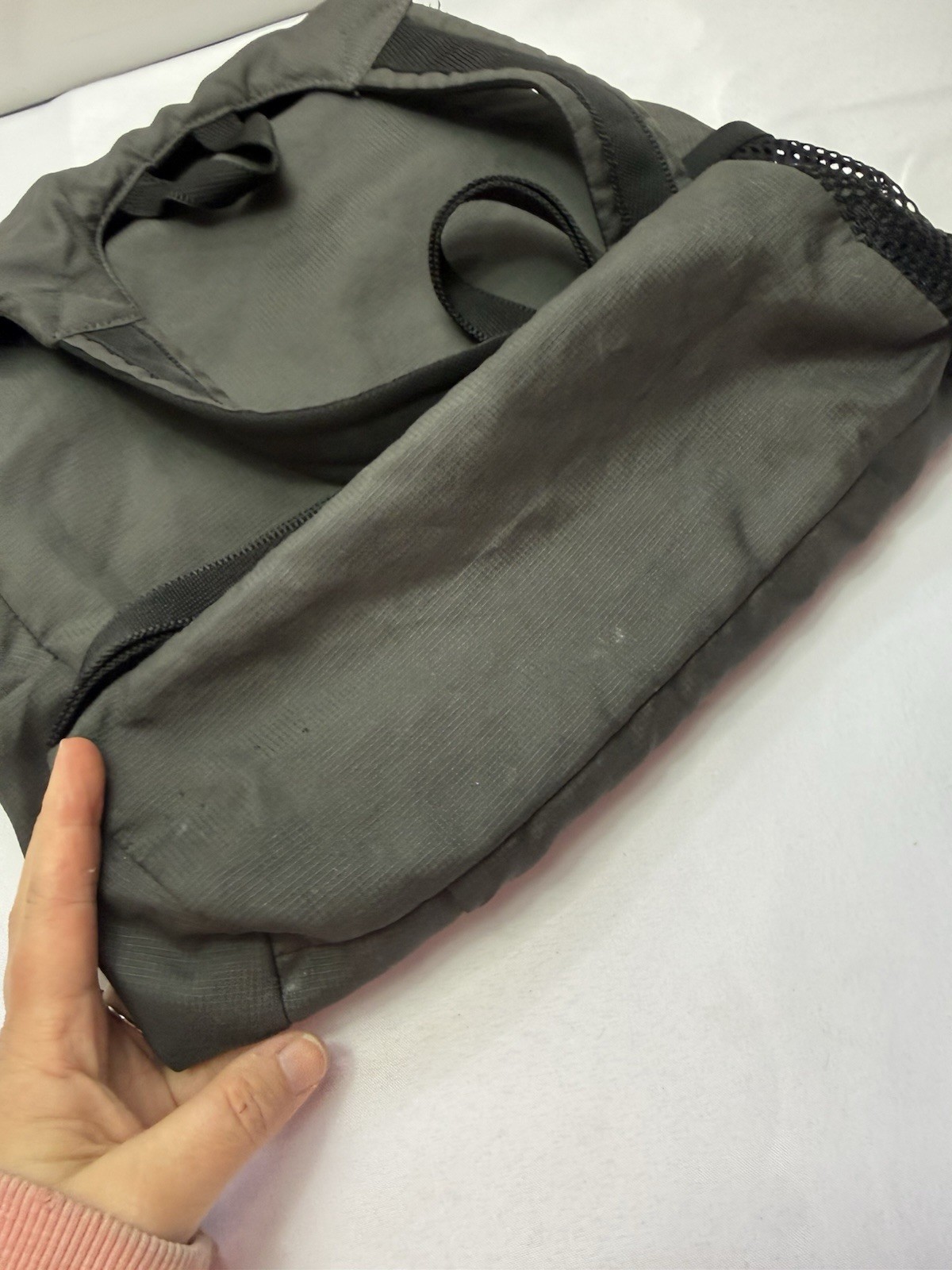 Eagle Creek Gray Packable Lightweight Backpack Mesh Side Pocket Front Zip Pocket 4