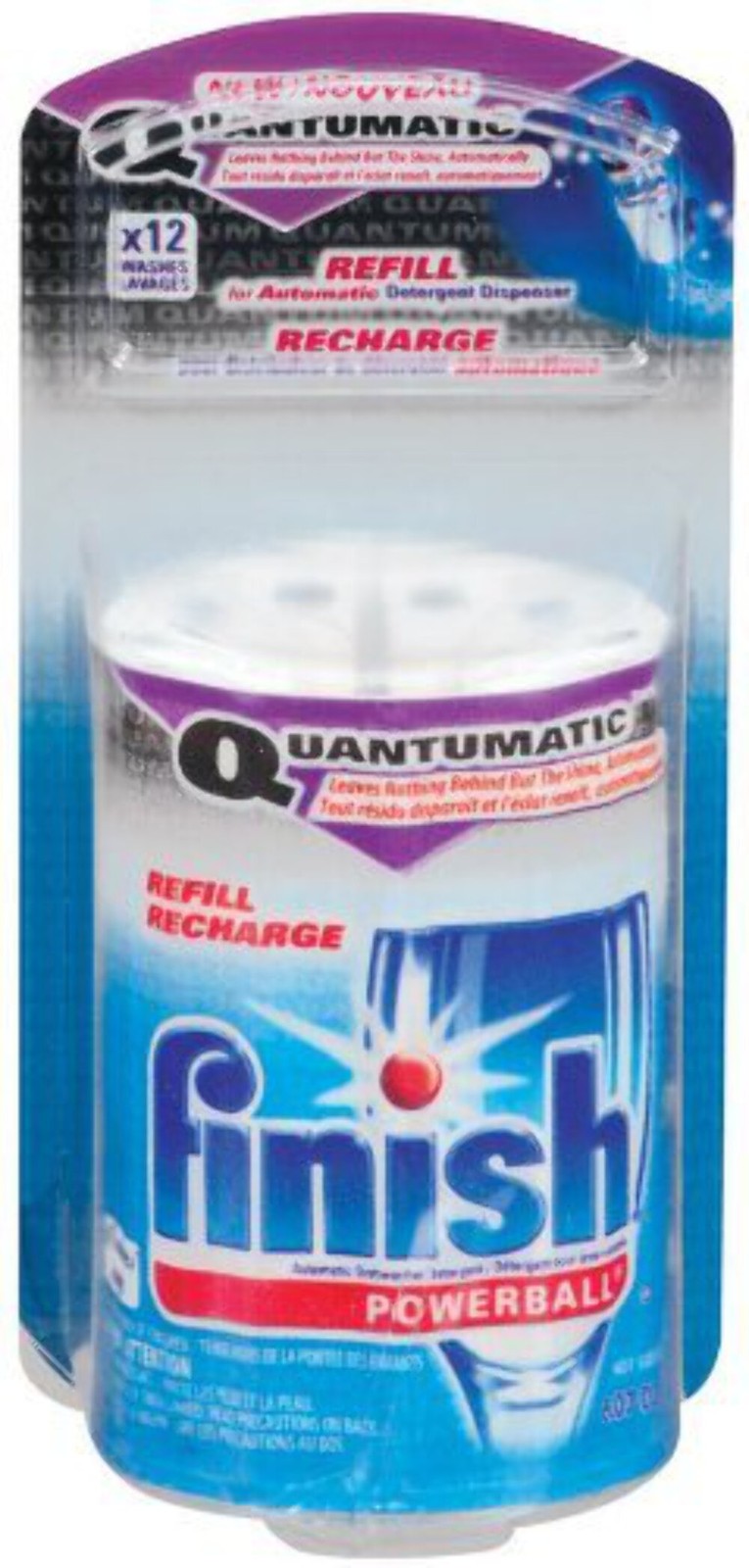 2x Finish Quantumatic REFILL Recharge Powerball Dishwasher Detergent Replacement gallery