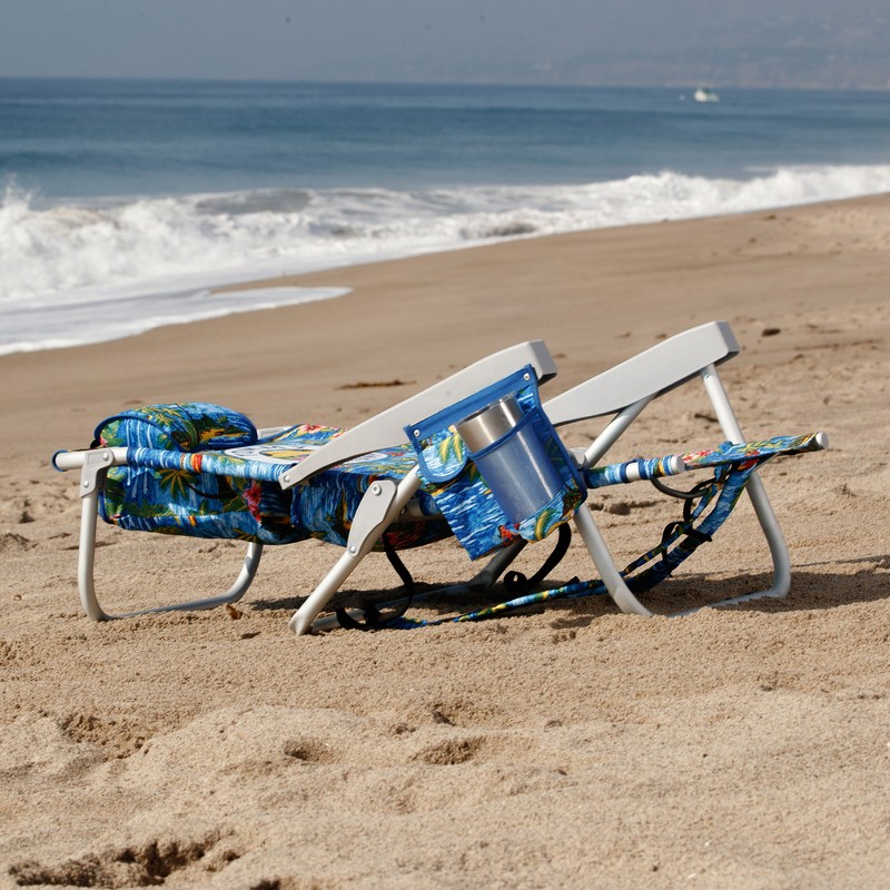 2-Pack Tommy Bahama Beach Chair, Lay Flat, Reclining, Folding, Backpack, NEW gallery