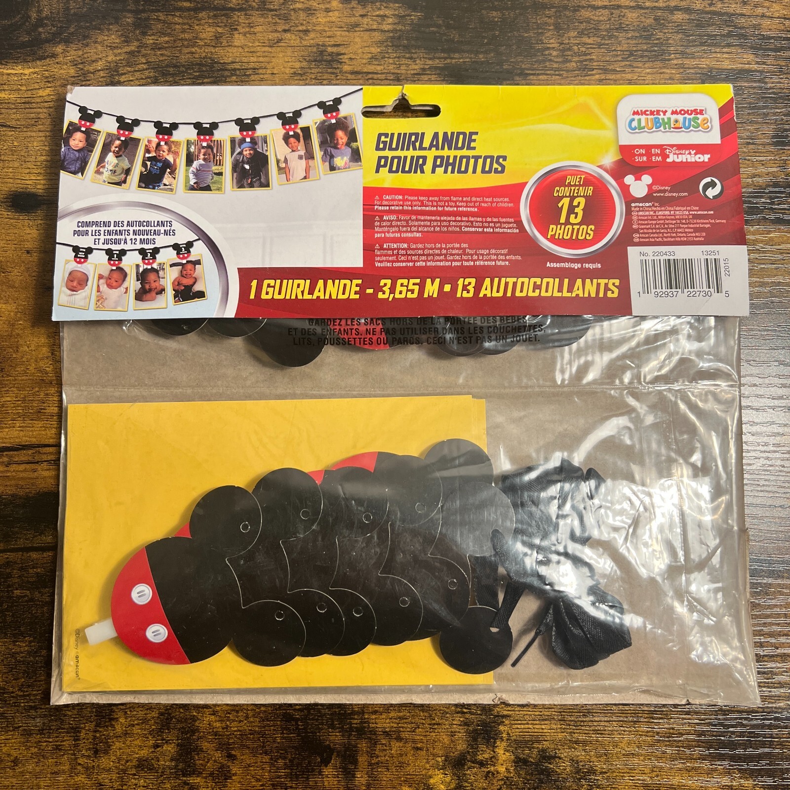 Disney Junior Mickey Mouse Photo Garland for 13 photos NEW! 1st Birthday Decor gallery