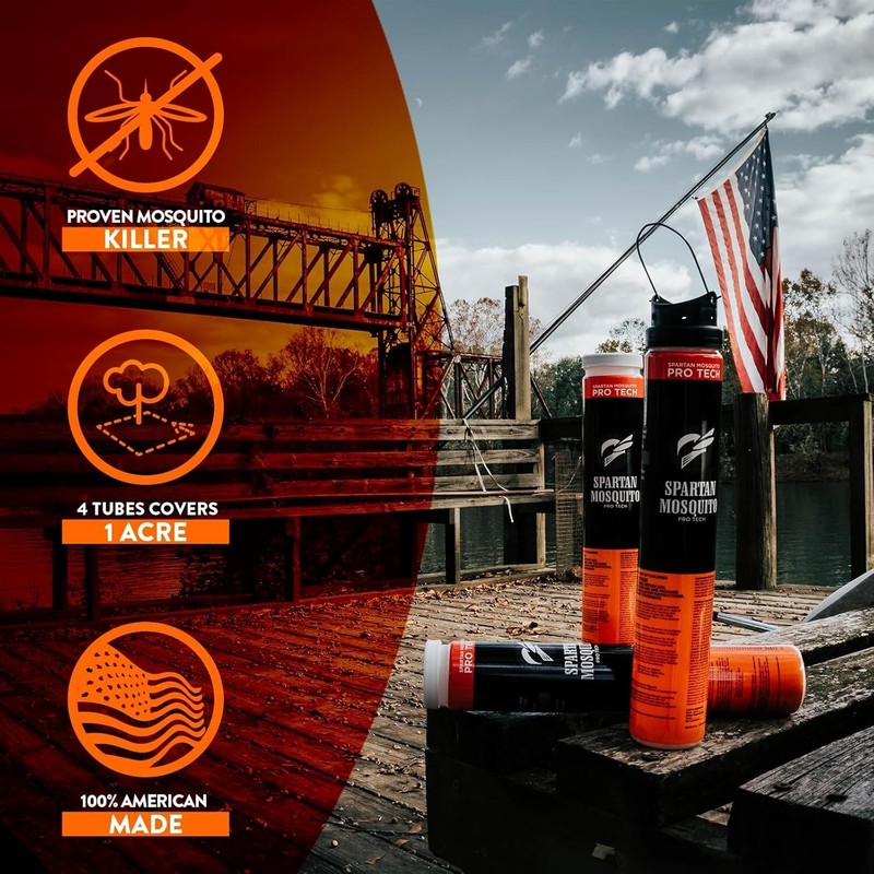 Spartan Mosquito Pro Tech – 2 Acre Pack (4 Boxes 8 tubes) 100% American Made gallery