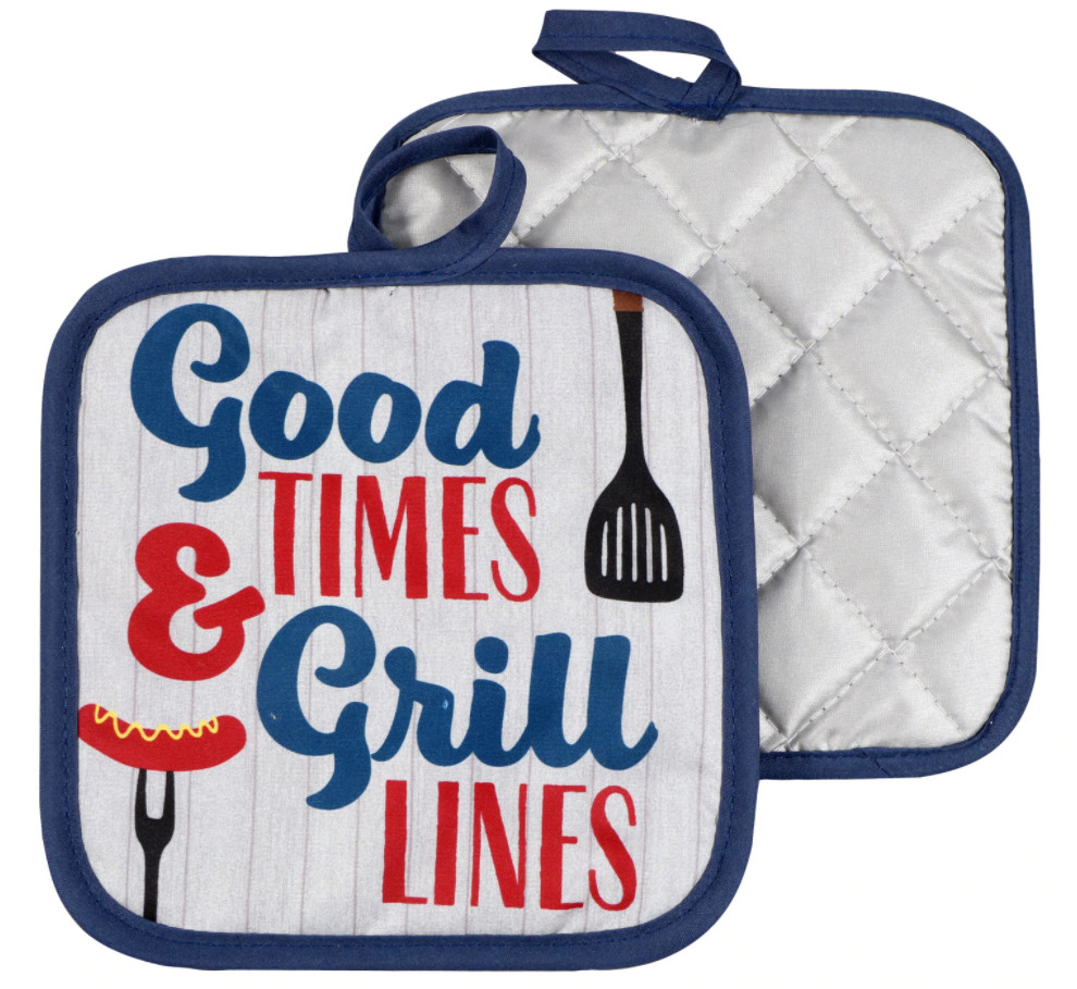 Home Collection Kitchen Linen Oven Mitt Towel Pot Holders ~You Choose Good Times gallery