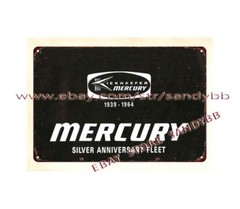 Mercury Silver Anniversary fleet 1939-1964 metal tin sign metal wall swags