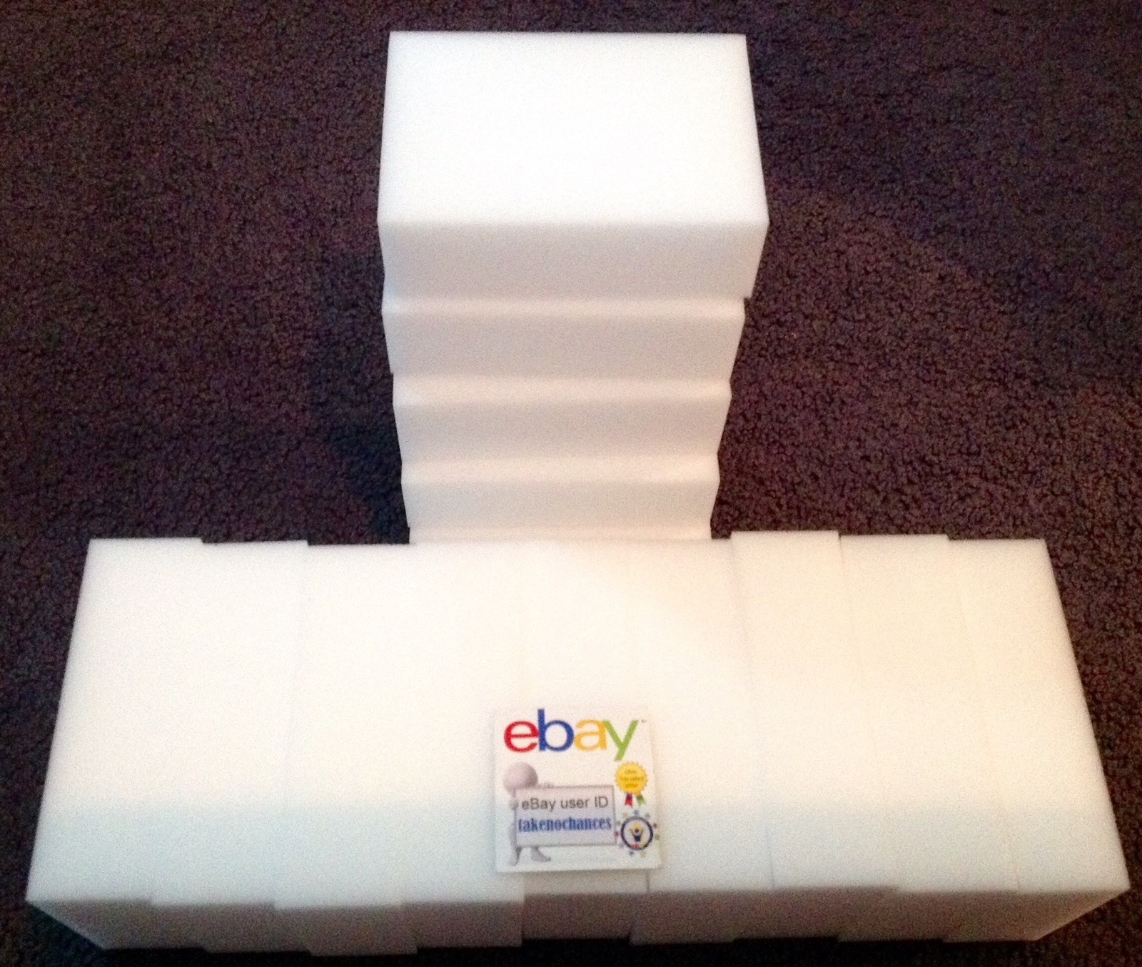 30 Pack Extra Large 1-1/4" Melamine Sponge Eraser Cleaning Foam Works Like Magic gallery