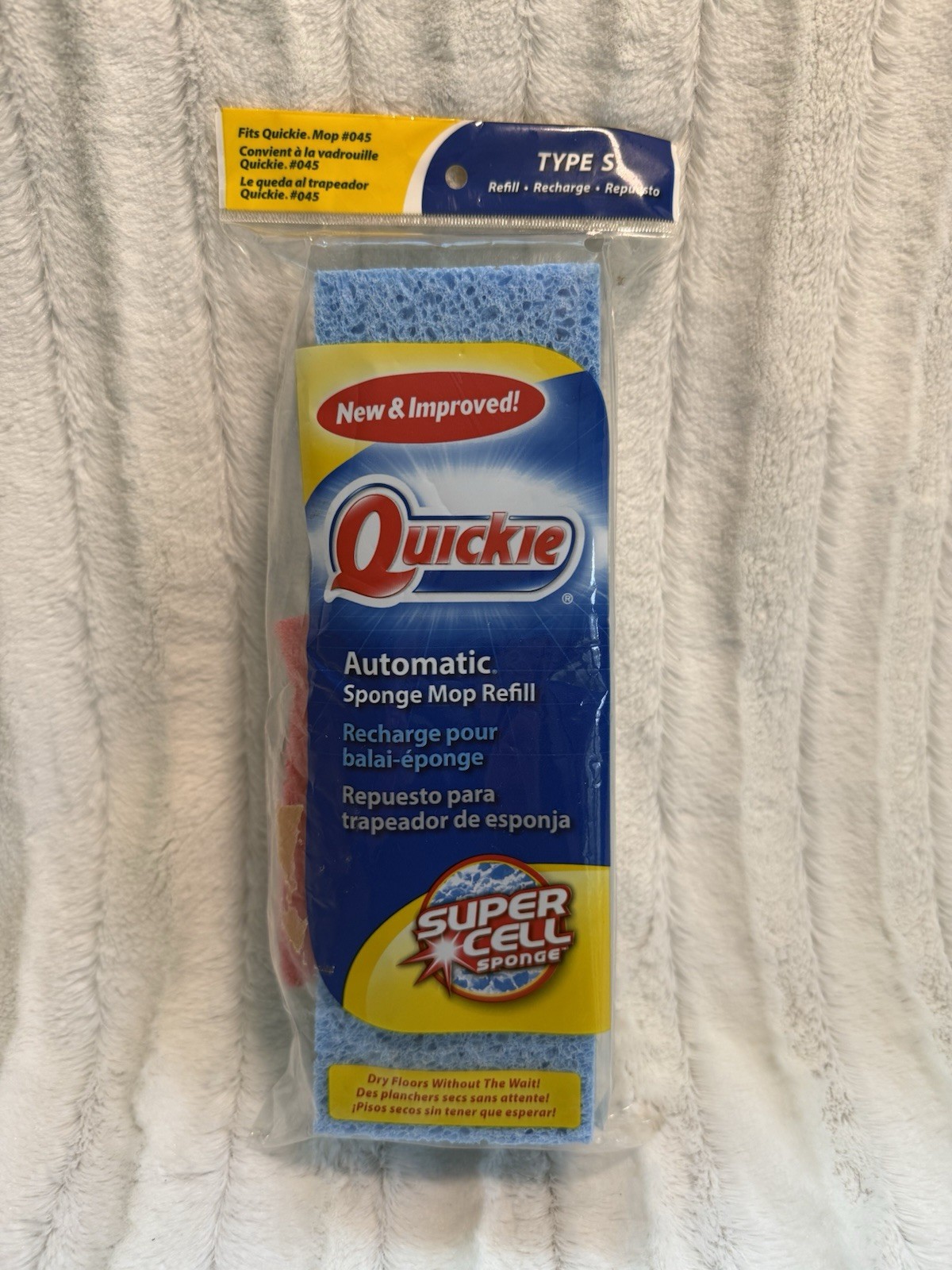 Quickie Original Automatic Sponge Mop Refill Type S Fits Mop #045 NEW 2014 gallery