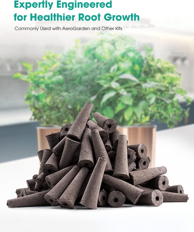 Grow Sponge Hydroponics Replacement Seed Starter Pods Plug Root Growth Kit gallery
