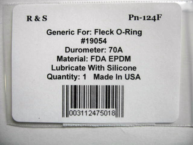 Fleck o-ring 19054 / R&S 124F/ FDA EPDM Matarial gallery