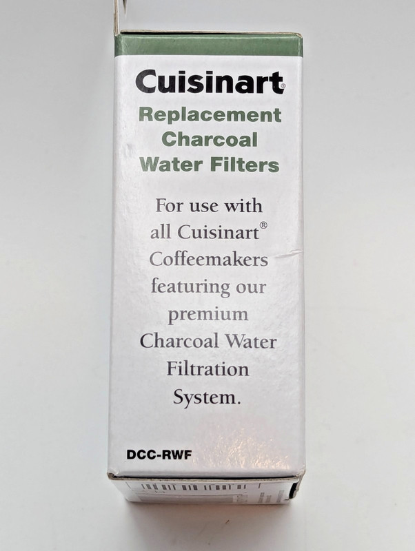 Cuisinart DCC-RWF Replacement Charcoal Water Filters 2 Pack New Sealed gallery
