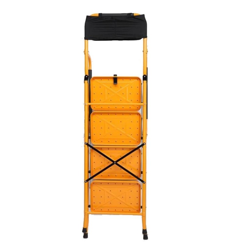 4 Step Stool Ladder Foldable Safety Padded Handrails w/ Tool Bag 330lbs Capacity gallery