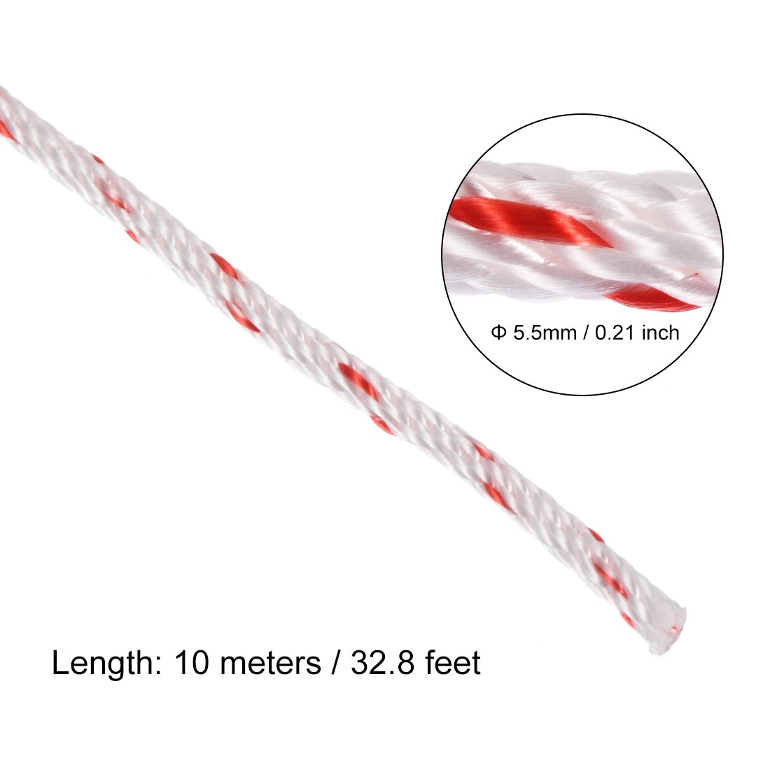 Recoil start Rope 5.5mm Dia 10m 32.8ft Polyester Pull Cord for 173F 188F 190F gallery