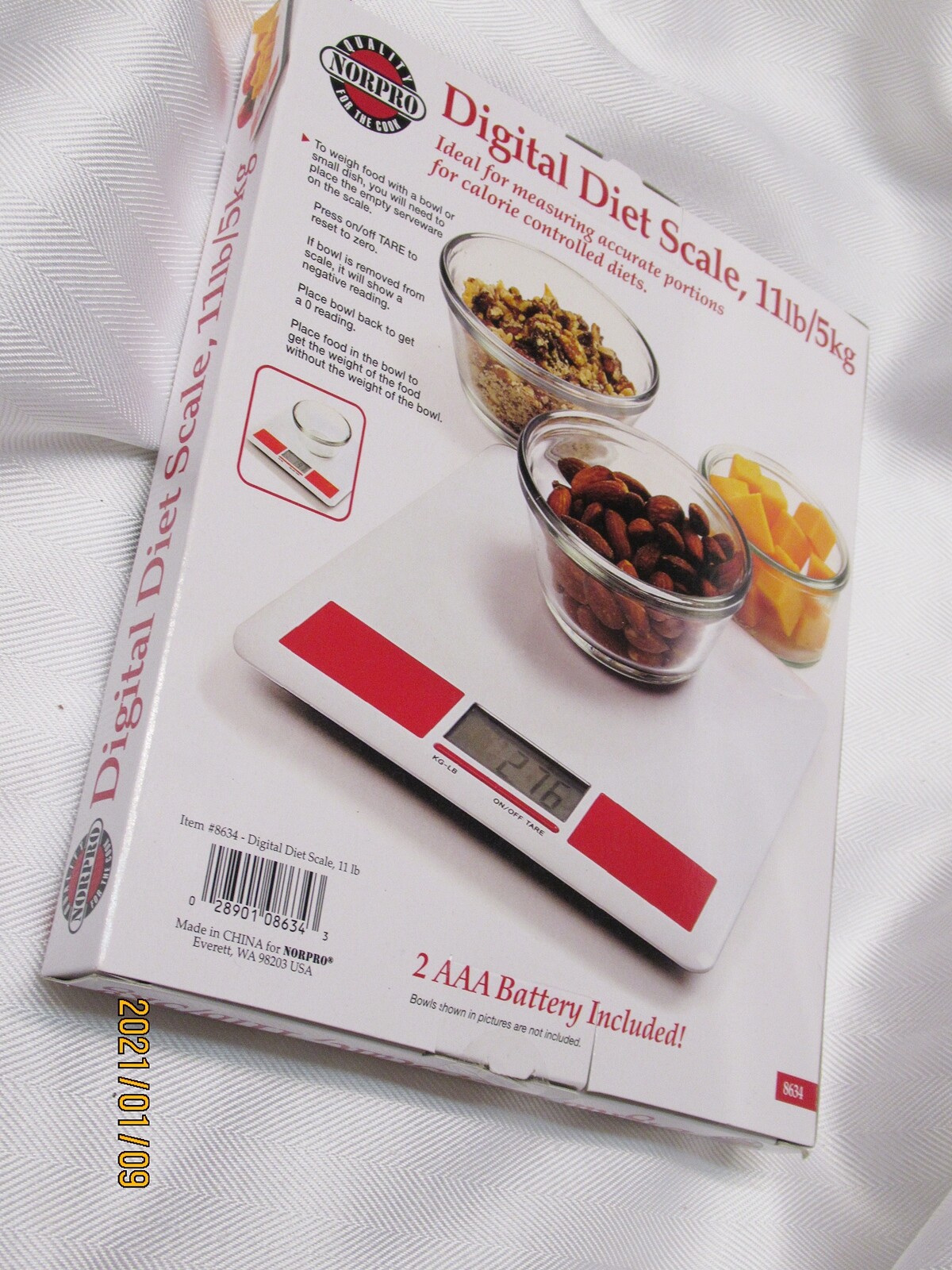 Norpro Digital Diet Kitchen Scale Weighs up to 11 Pounds (5 Kg) gallery
