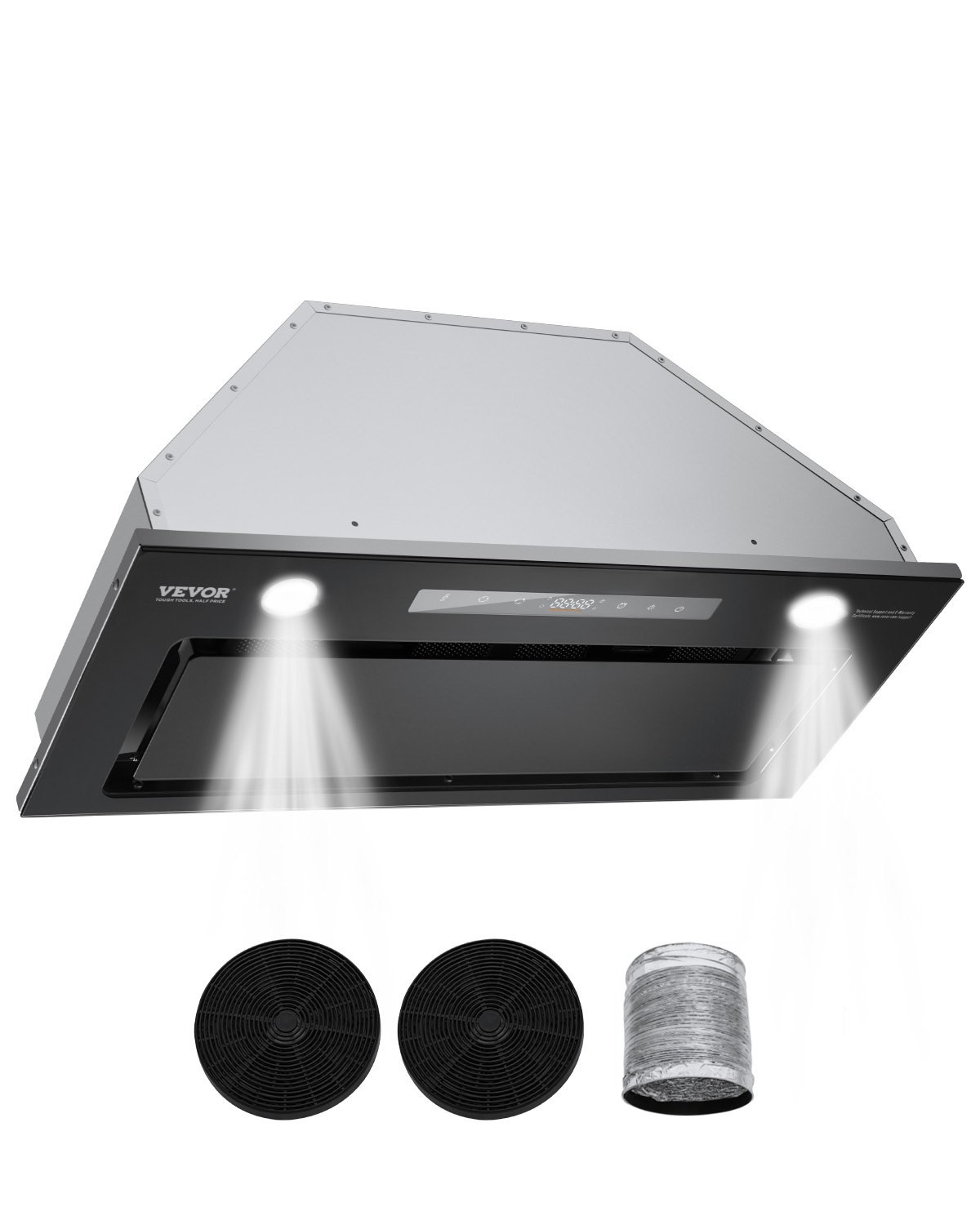 Range Hood Insert, 30 Inch Built-in Kitchen Vent Hood, 800CFM Stainless Steel St gallery
