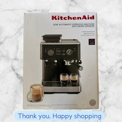 KitchenAid Semi-Automatic Espresso Machine w/ Burr Grinder 2.5L KES6551SX NEW