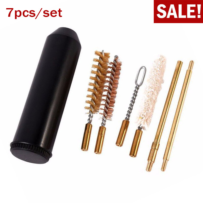 7Pcs Gun Cleaning Kit for 22.357.38,9mm.45.40 Handgun Pistol Rifle Brush Cleaner gallery