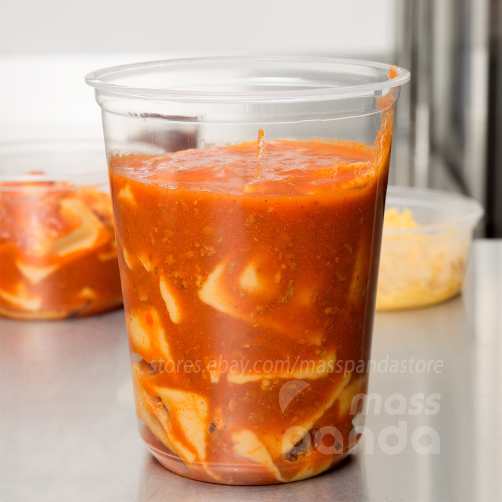 32 oz Round Deli Food/Soup Storage Containers w/ Lids Microwavable Clear Plastic gallery