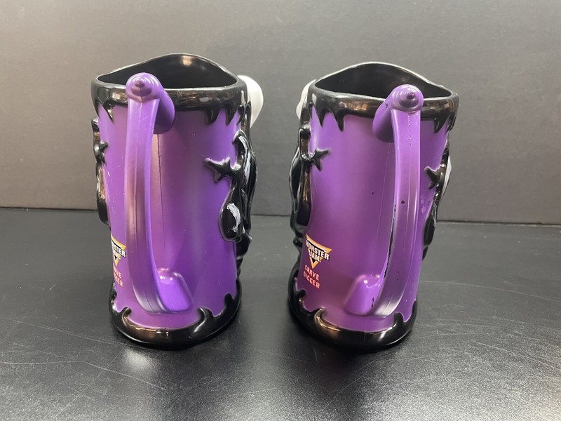 Monster Jam Grave Digger 6" Plastic Cups Lot of 2 Purple gallery