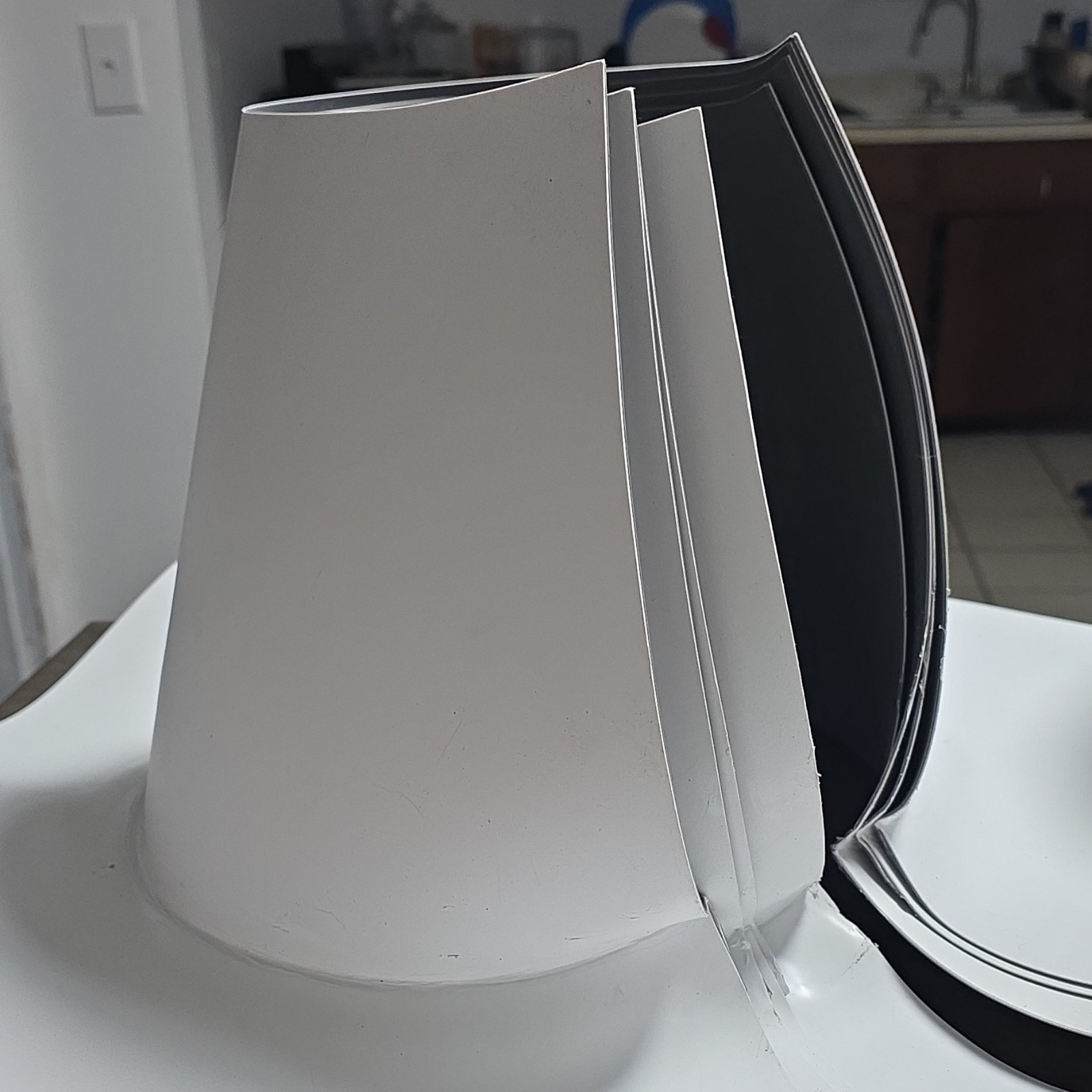 Split Tpo pipe flashing , conical gallery