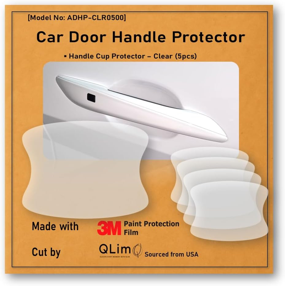 3M-5Pcs Car Door Handle Cup Protector/Sticker/Guard, 3M-Ppf(Paint Protection Fil gallery