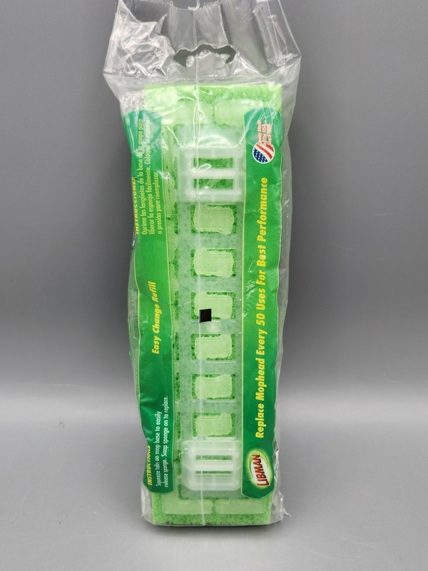 Libman Scrubster Mop Refill Easy Change Snap-On Absorbent Lot of 2 NIP gallery
