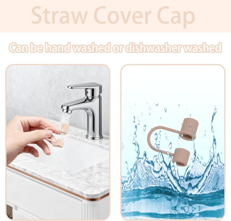 6PCS Silicone Straw Covers Caps Compatible with Stanley 30&40 Oz Tumbler Accesso gallery