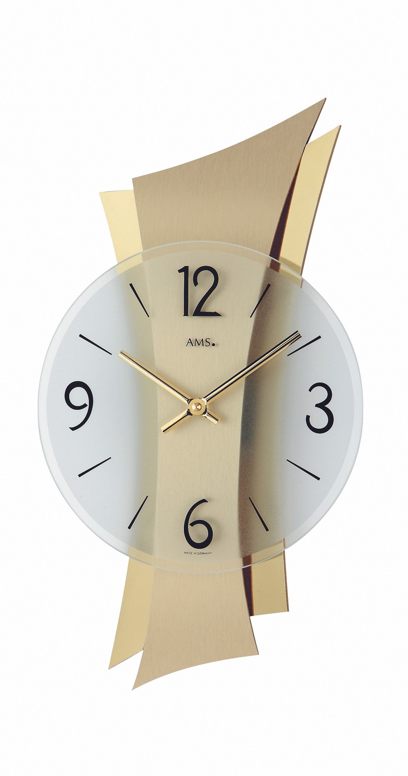 Modern Wall Clock with Quartz Movement by AMS gallery