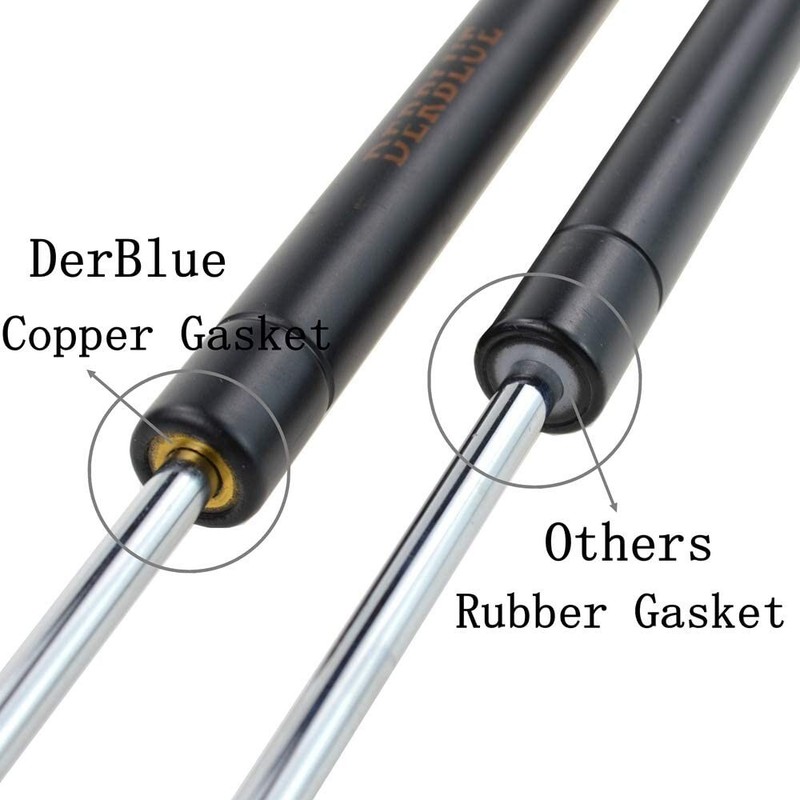 4-Pack 7" Gas Struts - Professional Cabinet Shocks - Easy Install - 100N/25lb gallery