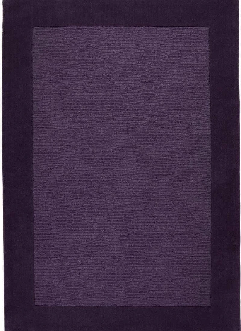 6x9 Modern Solid Purple Area Rug | Deep Area Rug | Handmade Living Room Carpet gallery