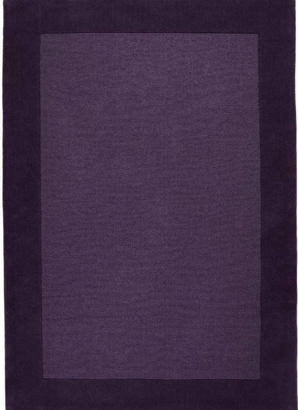 6x9 Modern Solid Purple Area Rug | Deep Area Rug | Handmade Living Room Carpet gallery