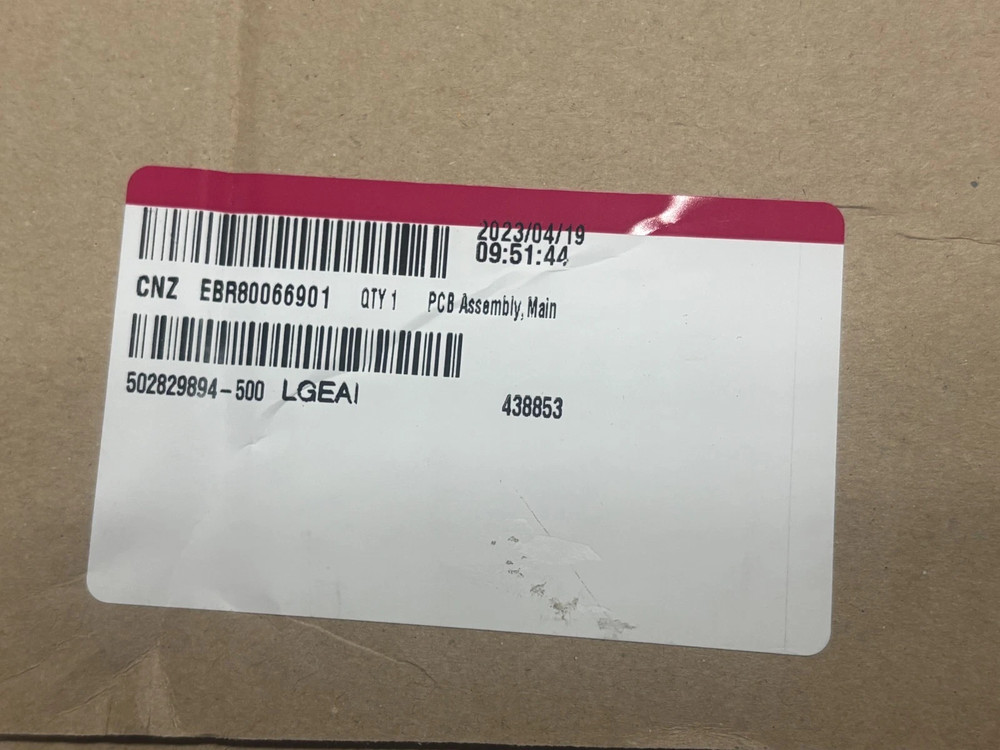 LG Main PCB - EBR80066901