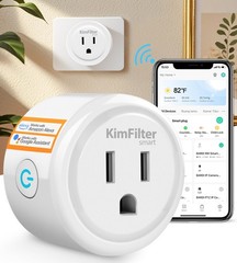 KimFilter Mini Smart Plug, WiFi Socket Works with 2.4GHz Network Only, App Co…